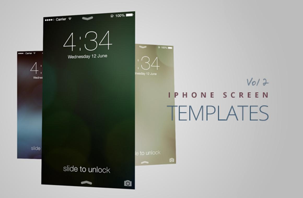 iPhone Screen Templates Vol2