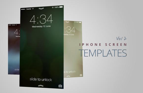 Large iPhone Screen Templates Vol2