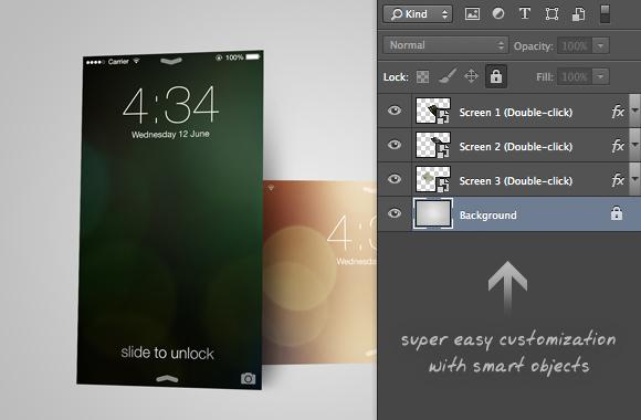 Large iPhone Screen Templates Vol2
