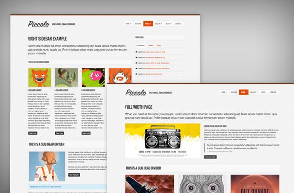 Large Piccolo - A Free Bootstrap HTML Theme