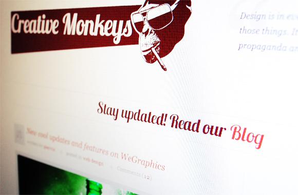 Large Creative Monkeys, an unique portfolio template