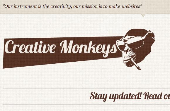 Large Creative Monkeys, an unique portfolio template