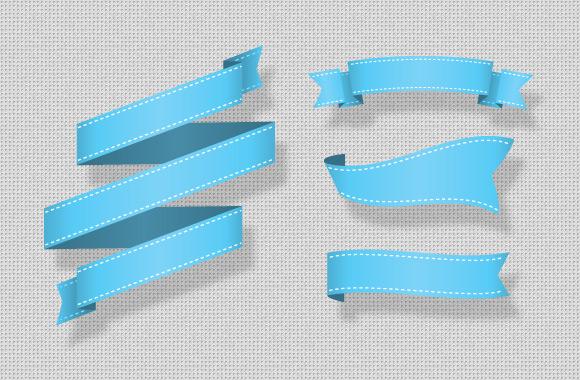 Large Vector Ribbons and Badges