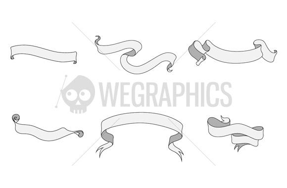 Large Ribbons Vector set