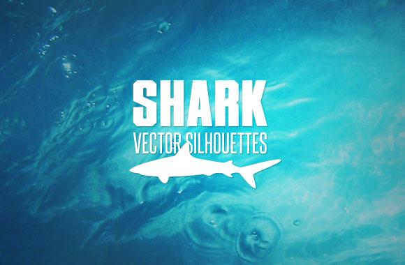 Large Vector Shark Silhouettes