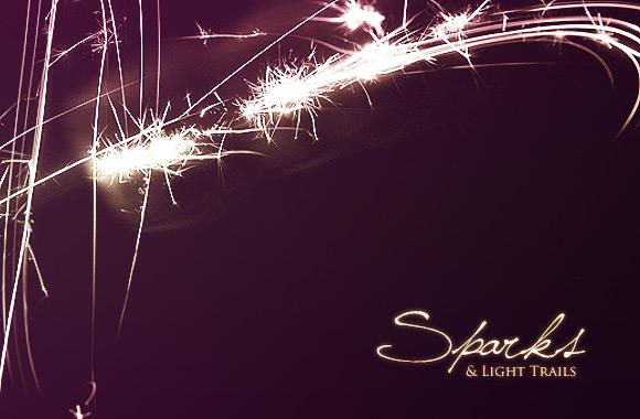 Large Free Falling Sparks Brush Set
