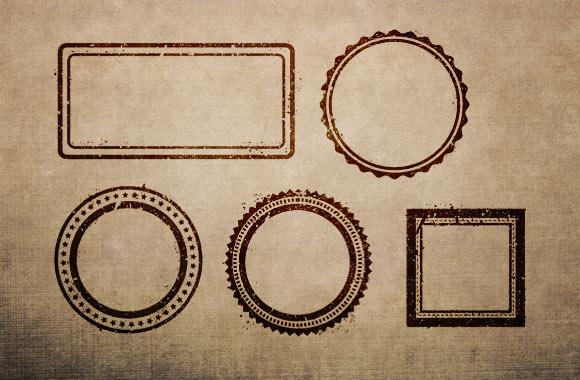 Large Vector Ink Stamps
